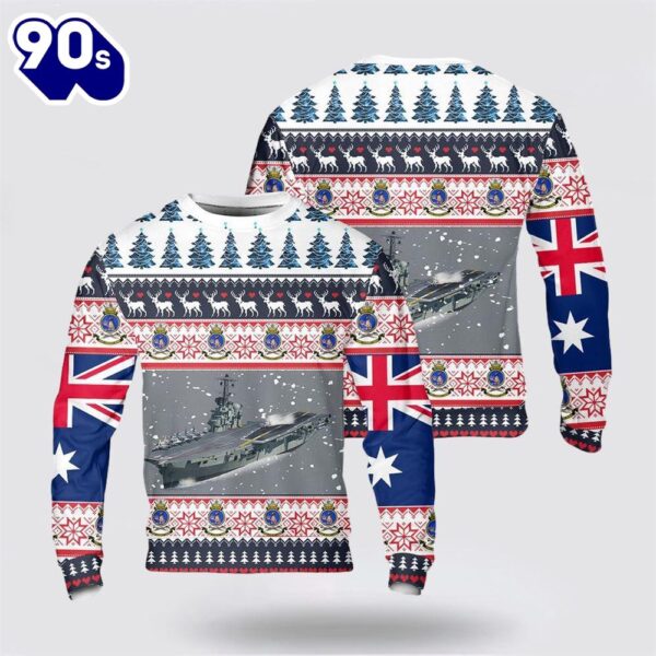 Royal Australian Navy HMAS Melbourne (R21) Christmas Sweater