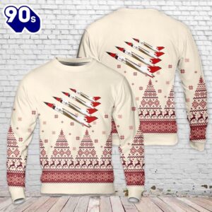 Royal Canadian Air Force Avro Canada CF-105 Arrow Christmas Sweater