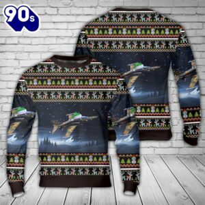 Royal Canadian Air Force BAE Systems CT-155 Hawk Christmas Sweater