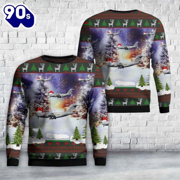 Royal Canadian Air Force Boeing CC-177 Globemaster III (C-17A) Christmas Sweater