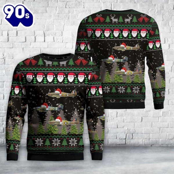 Royal Canadian Air Force Hurricanes Christmas Sweater