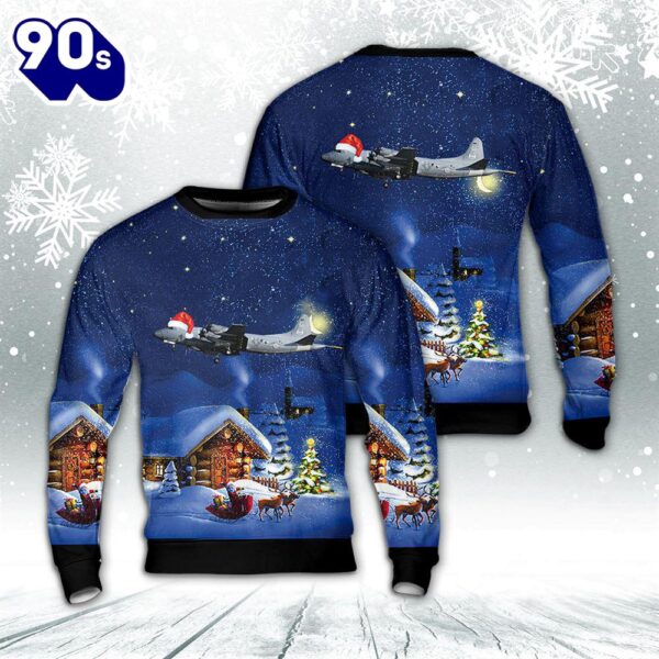 Royal Canadian Air Force Lockheed CP-140 Aurora Christmas Sweater