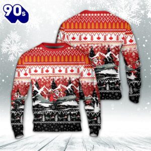 Royal Canadian Air Force (RCAF) Boeing CC-177 Globemaster III (C-17A) Christmas AOP Sweater