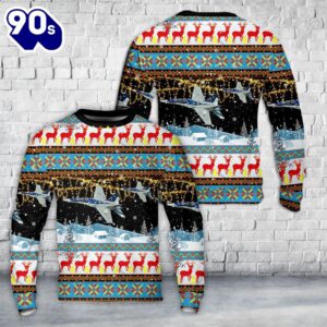 Royal Canadian Air Force (RCAF) CF-18A Christmas AOP Sweater 1