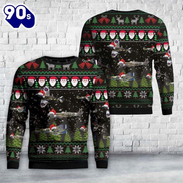 Royal Canadian Air Force Spitfires Christmas Sweater