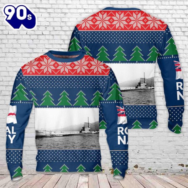 Royal Navy HMS Artful (P456) Amphion-class submarine Christmas Sweater