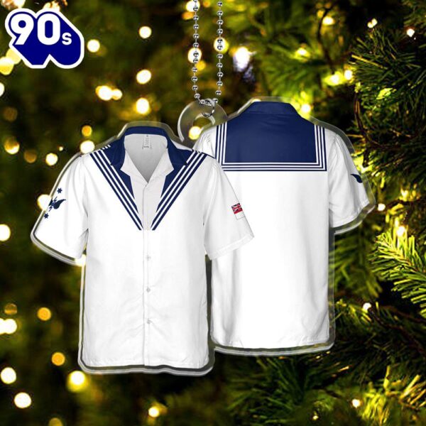 Royal Navy Submarine Service Uniform White Tropical Version Christmas Ornament