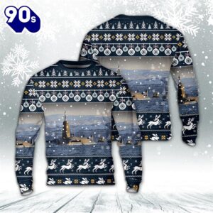 Royal Navy Vanguard-class submarine HMS Vanguard Christmas AOP Sweater