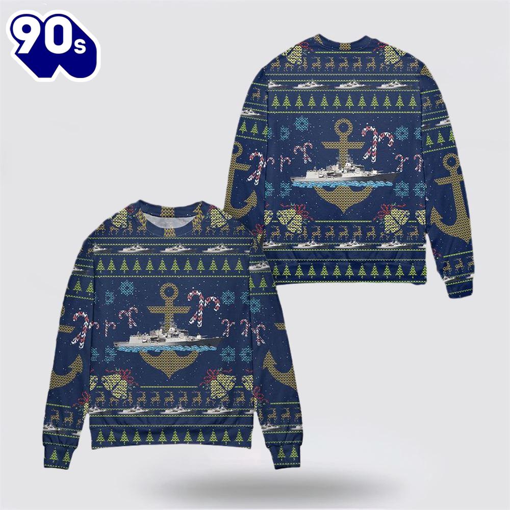 Royal New Zealand Navy HMNZS Te Kaha (F77) Sweater 3D Royal New Zealand Navy HMNZS Te Kaha (F77) Sweater 3D