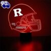 Rutgers Football Helmet Led Sports Fan Lamp Custom Light Gift Christmas