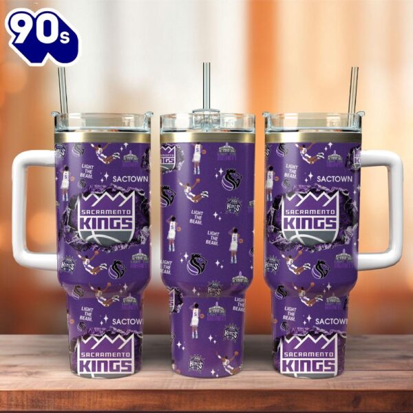 Sacramento Kings Basketball NBA Sport Custom Stanley Quencher 40oz Stainless Steel Tumbler