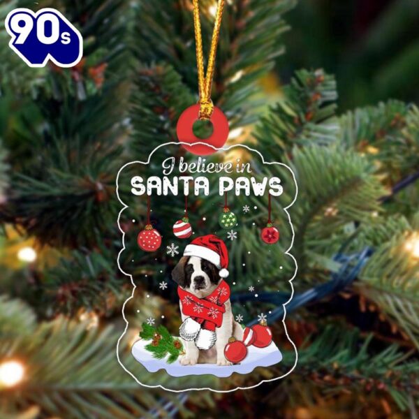 Saint Bernard Christmas Ornament, Gift For Christmas