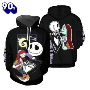 Sally And Jack Skellington Hoodie…