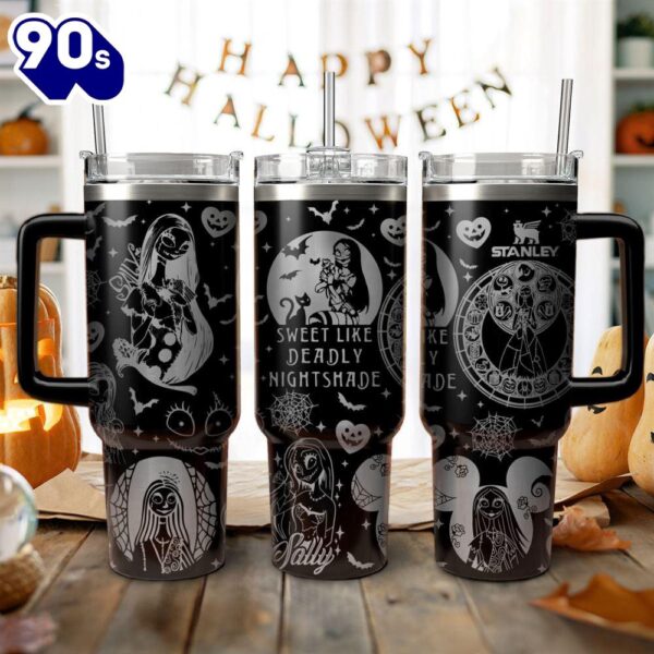 Sally The Nightmare Before Christmas Movies Custom Stanley Cup 40 Oz Tumbler With Handle