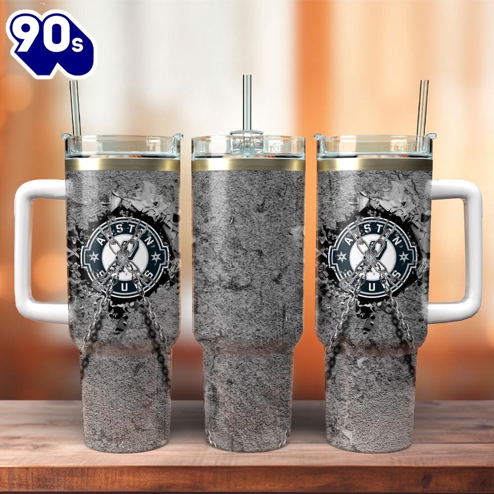 San Antonio Spurs Basketball NBA Sport Custom Stanley Quencher 40oz Stainless Steel Tumbler With Handle San Antonio Spurs Basketball NBA Sport Custom Stanley Quencher 40oz Stainless Steel Tumbler With Handle