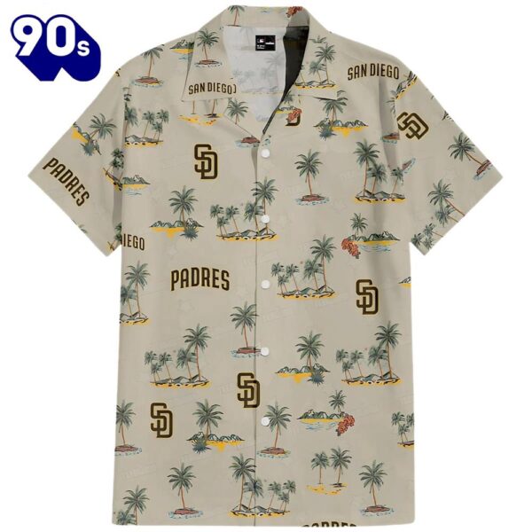 San Diego Padres Coastal Odyssey Hawaiian Button Up Shirts