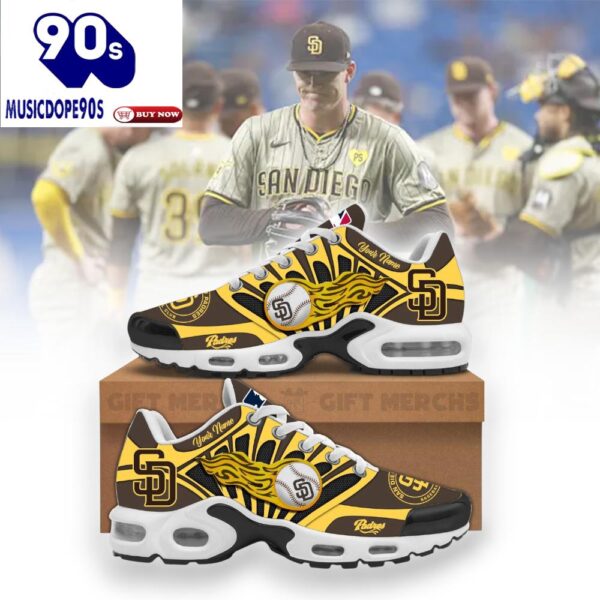 San Diego Padres Custom TN Air Max Plus Shoes For Fans