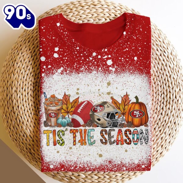 San Francisco 49ers 3D Shirts, Tis The Season Shirts, Sport Shirts For Fan Gift Sport