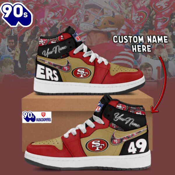 San Francisco 49ers Air Jordan 1 Shoes