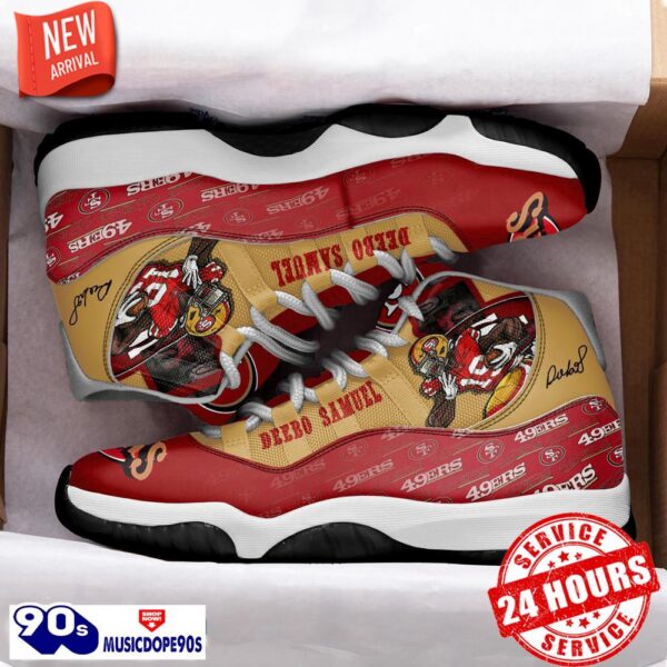 San Francisco 49ers Deebo Samuel Air Jordan 11 Shoes For Men Women