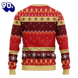 San Francisco 49ers HoHoHo Mickey Christmas Ugly Sweater