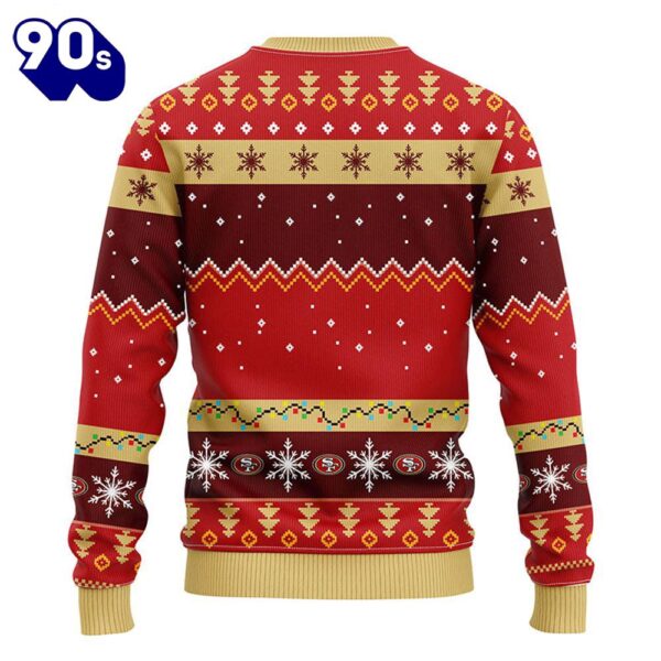 San Francisco 49ers HoHoHo Mickey Christmas Ugly Sweater  Gift Christmas