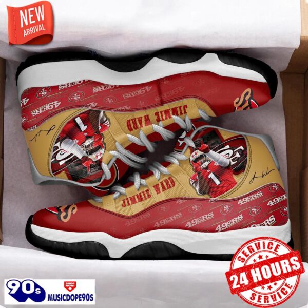 San Francisco 49ers Jimmie Ward Air Jordan 11 Shoes For Men Women