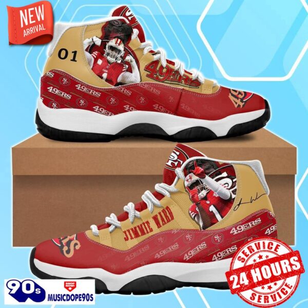 San Francisco 49ers Jimmie Ward Air Jordan 11 Shoes For Men Women