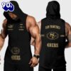 San Francisco 49ers Men Workout Hooded Tank Top