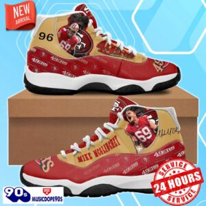 San Francisco 49ers Mike McGlinchey Air Jordan 11 Shoes For Men Women