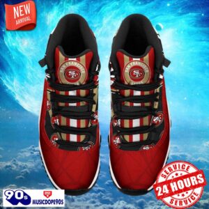 San Francisco 49ers NFL Air Jordan 11 Sneakers Shoes Gift For Fans