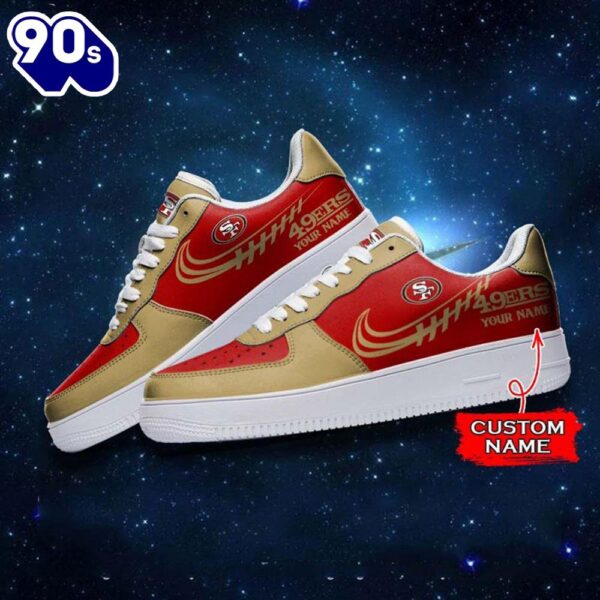 San Francisco 49Ers NFL Personalized Air Force Sneaker