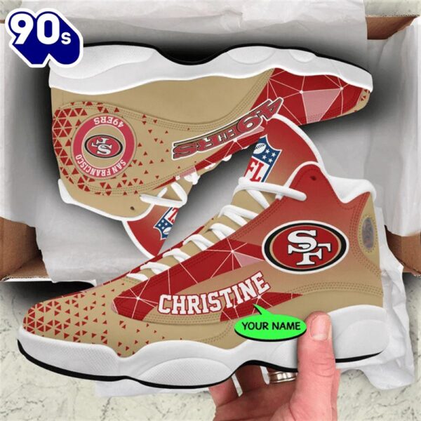 San Francisco 49ers NFL Personalized Jordan 13 Shoes