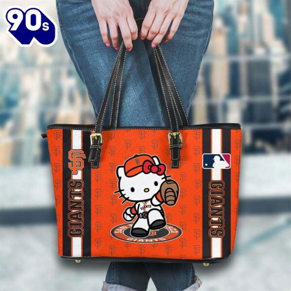 San Francisco Giants Mlb Kitty Women Leather Tote Bag