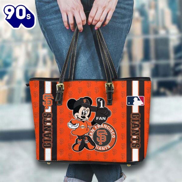 San Francisco Giants Mlb Minnie Women Leather Tote Bag