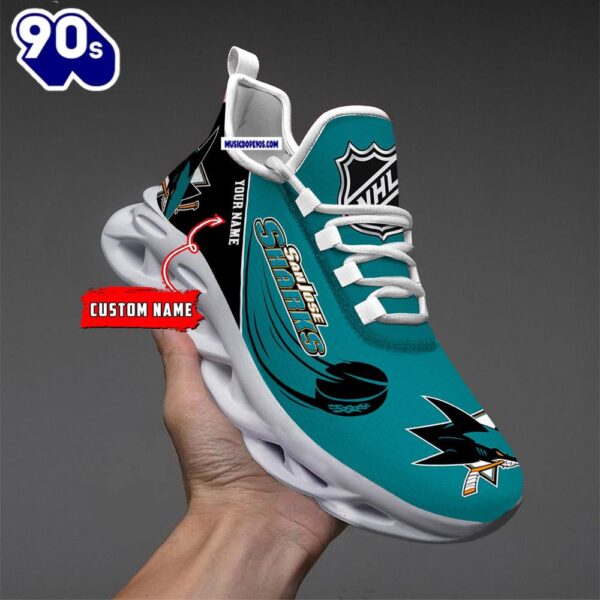 San Jose Sharks Personalized NHL New Max Soul Shoes V1