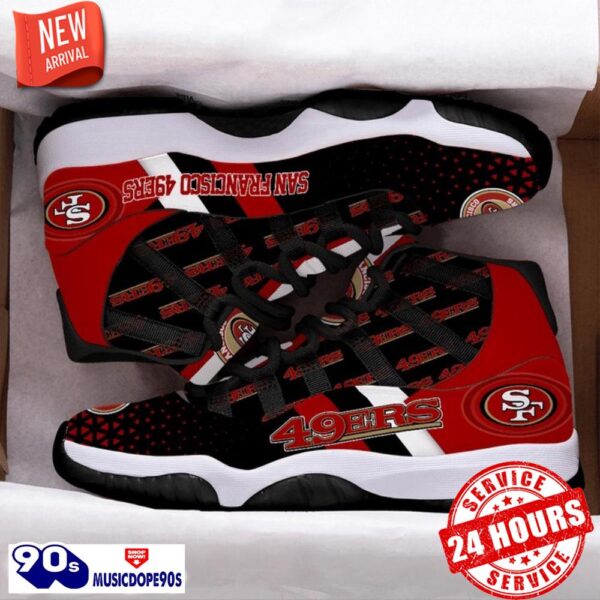 San San Francisco 49ersrs Football Team Air Jordan 11 Best Sneakers For Men Women Fans