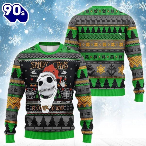 Merry Christmas Sandy Claws Is Coming To Town Ugly Sweater