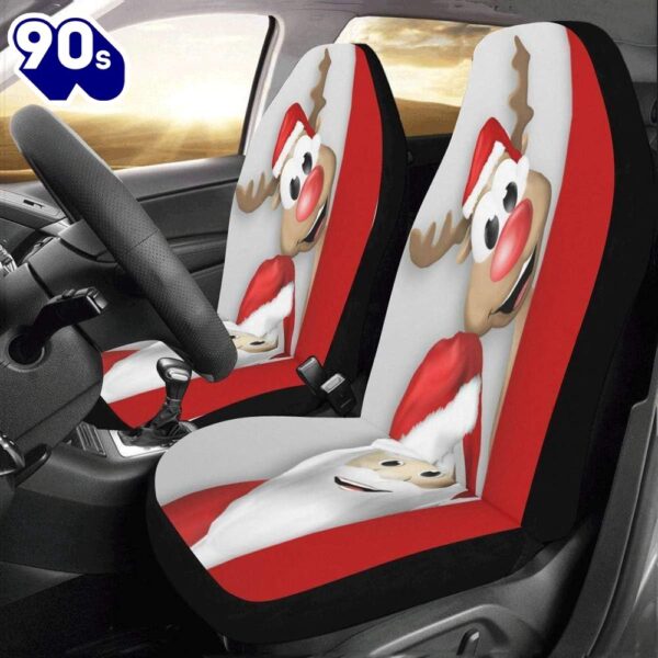 Santa Claus And The Red Nosed Reindeer Car Seat Covers  Gift Xmas