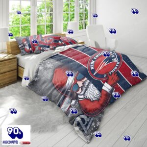 Santa Claus NFL New England Patriots Christmas Bedding Sets V1