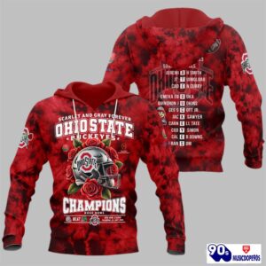 Scarlet And Gray Forever Ohio State Champions Champions Rose Bowl Shirt