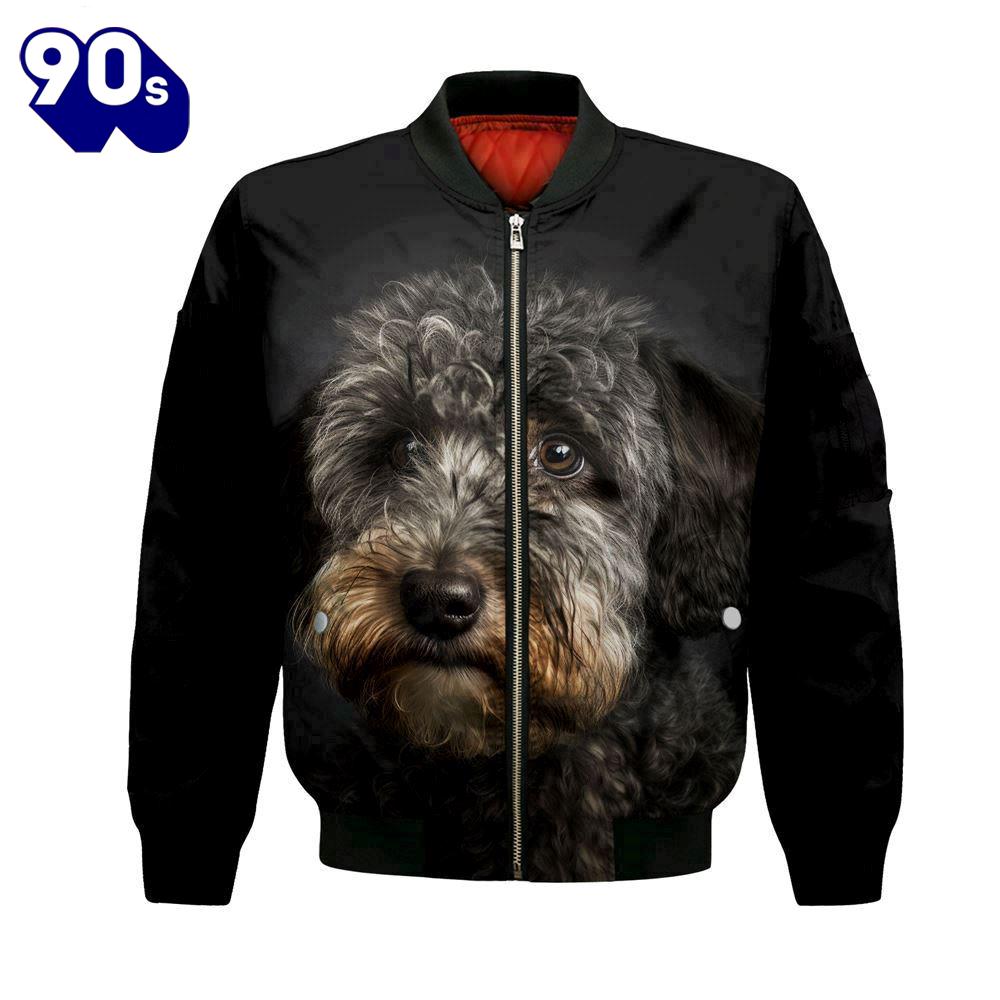 Schnoodle AI - Unisex 3D Graphic Bomber Jacket Schnoodle AI - Unisex 3D Graphic Bomber Jacket