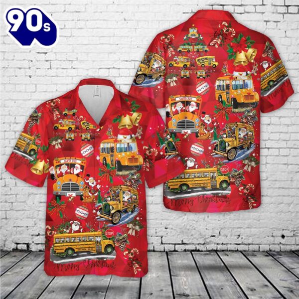 School Bus Driver Christmas Hawaiian Shirt