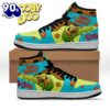 Gift Summer Scooby Doo Mascot Blue Green Mascot Design Air Jordan 1 High Top