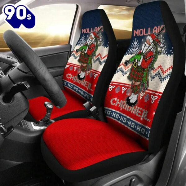 Scotland Celtic Christmas Car Seat Covers Scottish Santa Nollaig Chridheil  Gift Xmas