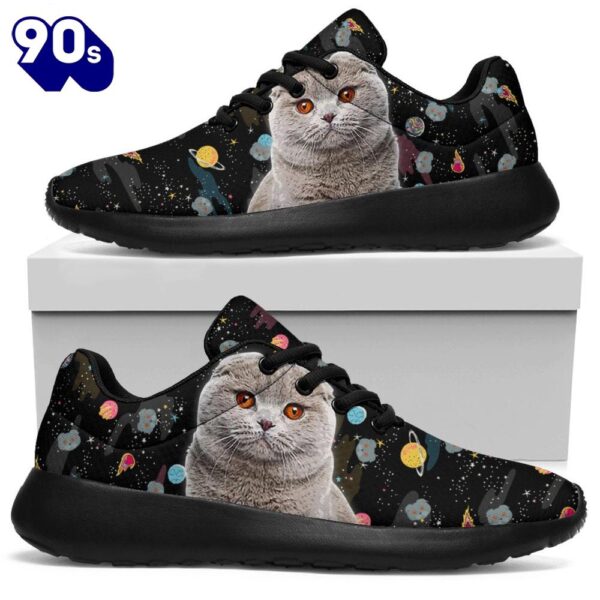 Scottish Fold Cat Sneakers Sporty Shoes For Cat Lover