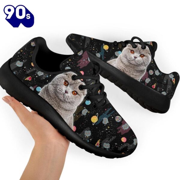 Scottish Fold Cat Sneakers Sporty Shoes For Cat Lover