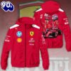 Scuderia Ferrari x Charles Leclerc 3D Windbreaker Jacket For Man And Women