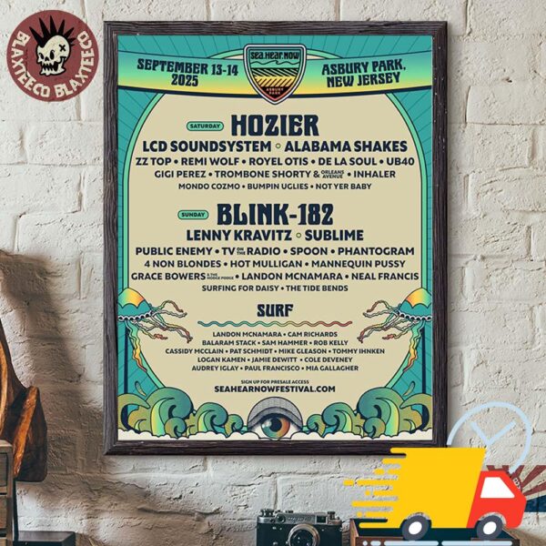 Sea Hear Now 2025 In New Jersey Asbury Park On September 13 14 2025 Lineup Canvas