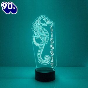 Seahorse Night Light Personalized Free…